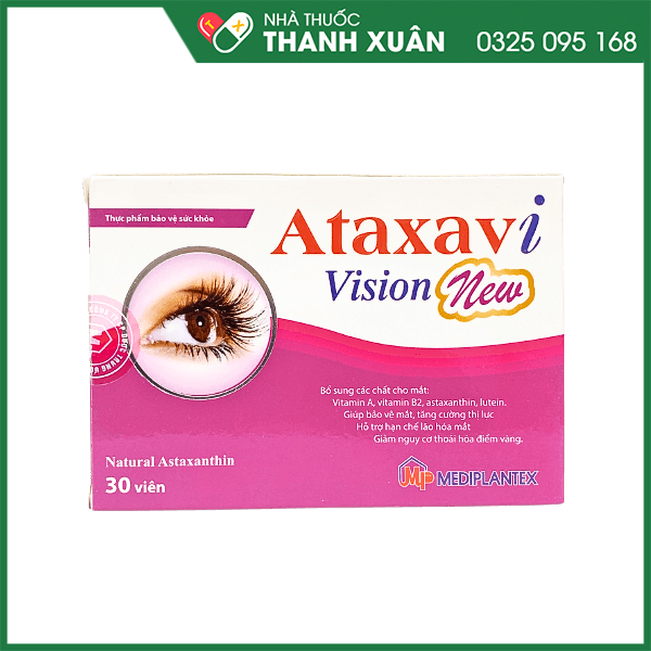Ataxavi Vision New hỗ trợ giảm nguy cơ thoái hóa điểm vàng